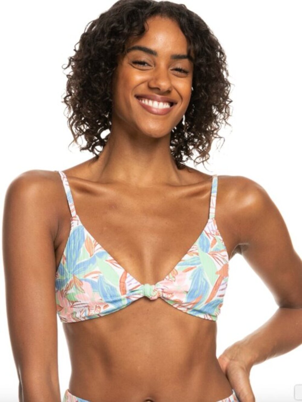 NWT Roxy Love The Surf Knot Triangle Bikini Top XS